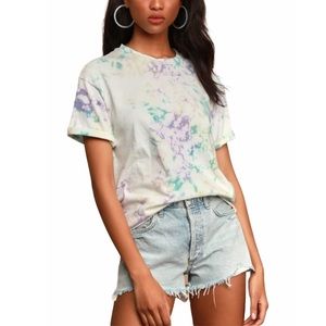 DAYDREAMER Tie Dye Weekend T-Shirt Spring Bubble